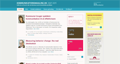 Desktop Screenshot of kommunikationsmaaling.dk